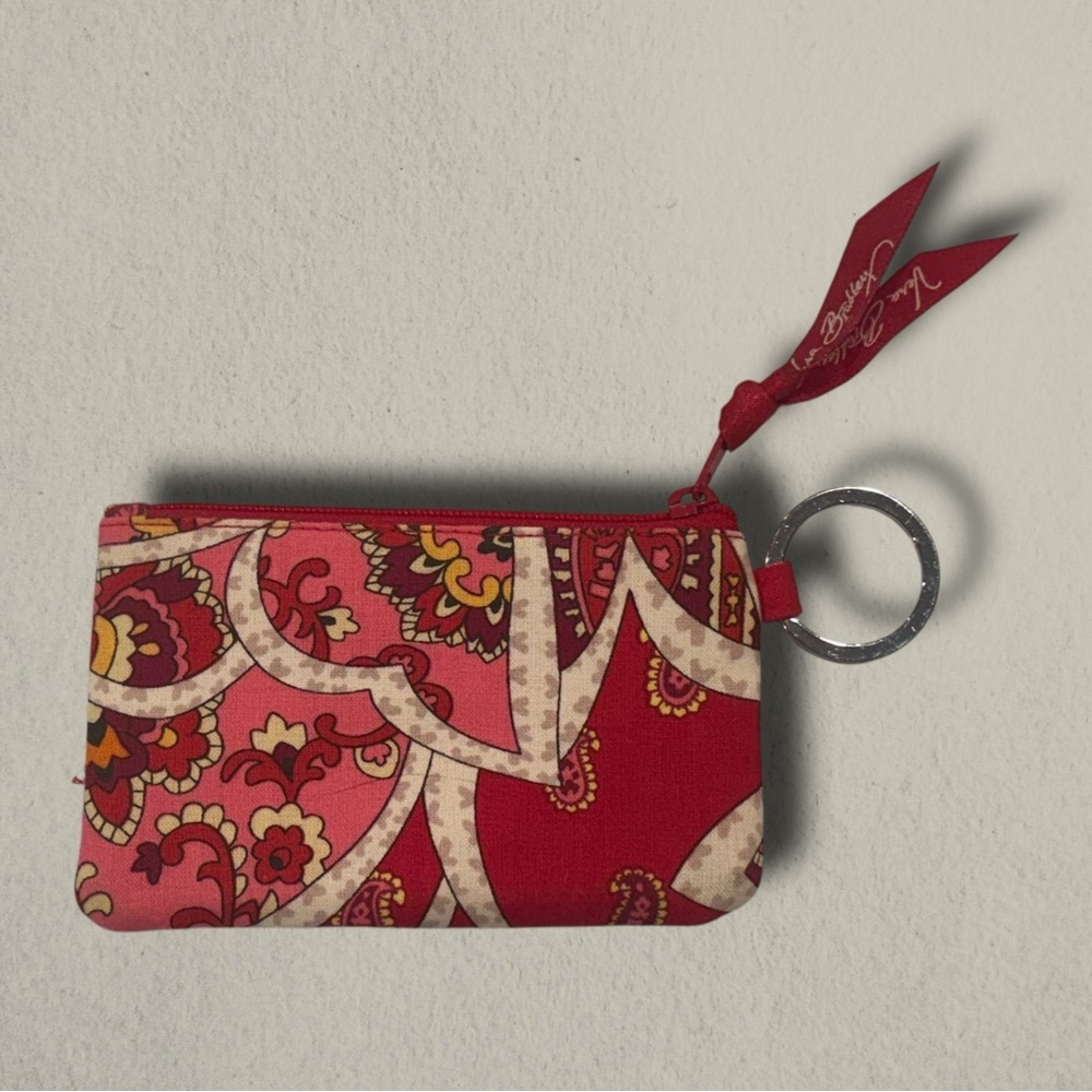 VERA BRADLEY KEY RING COIN PURSE ROSIE POSIE